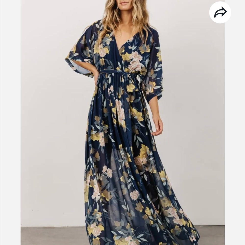 Chic Baltic Born Navy Floral Dress 🌺